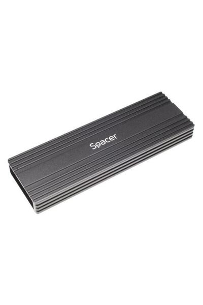 Spacer Carcasă SSD M.2 NVMe, USB 3.1 Tip-C, Aluminiu, Negru