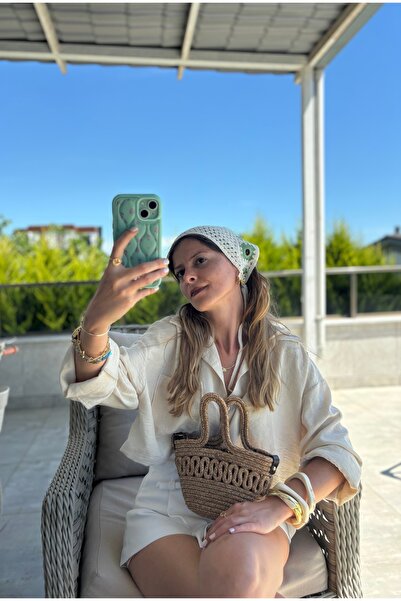 AKSESUAR MİNMİN Mini El Yapımı Hasır Çapraz Çanta