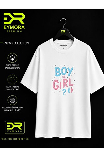 EYMORA Boy or Girl Text Printed Gender T-Shirt
