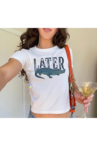 Grafftee Clothing Later Gator 90S Y2K Printed Women's Body Tee