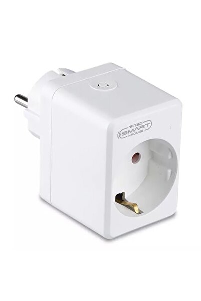 V-TAC Adaptor priză inteligent Wi-Fi mini pentru Alexa și Google Home, 2000W