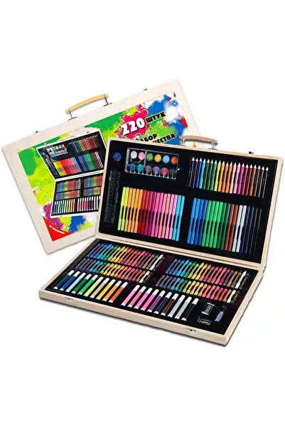 Toybox Toy Box 220 pcs Art Set, Drawing Painting Sketching Colouring Set, All...