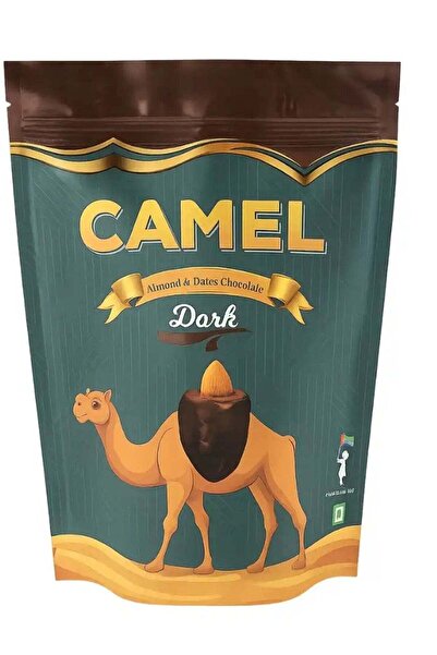 Camel شوكولاتة اللوز والتمر بنكهة الشوكولاتة الداكنة - 500 جرام