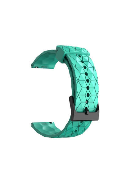 OEM Λουράκι Σιλικόνης με Σχέδιο Ποδοσφαίρου, Τιρκουάζ (Garmin Venu 2 Plus)