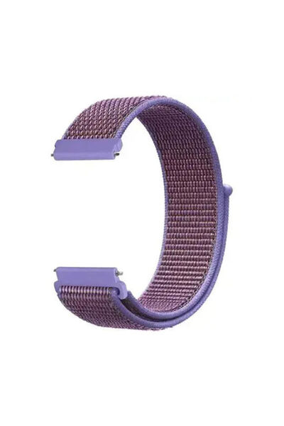 OEM Νάιλον λουράκι με αυτοκόλλητο κλείσιμο Amazfit Balance 46mm Μωβ