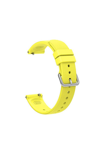 OEM Λουράκι Σιλικόνης Μονόχρωμο Ανάγλυφο για Huawei Watch GT 5 41mm Κίτρινο