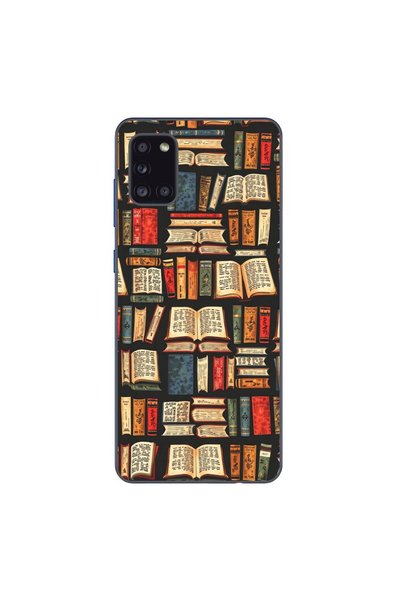 OEM Husa compatibila cu Samsung Galaxy A31 Silicon Gel Tpu Model Books Pattern