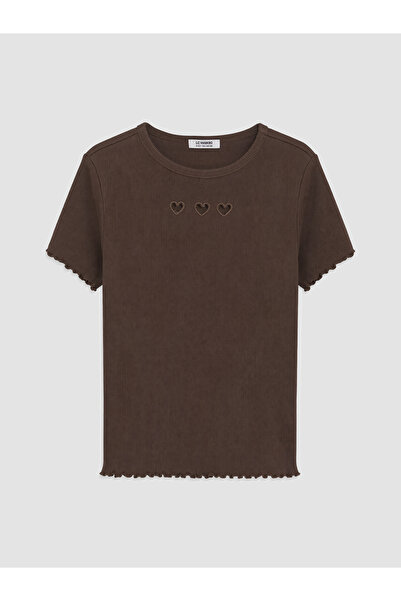 LC Waikiki Tricou de fete cu detalii tip fereastră