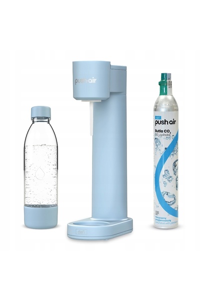 DAFII Saturator Dafi PushAir Albastru + Cartuș cu gaz CO2 + Butelie 0,7L