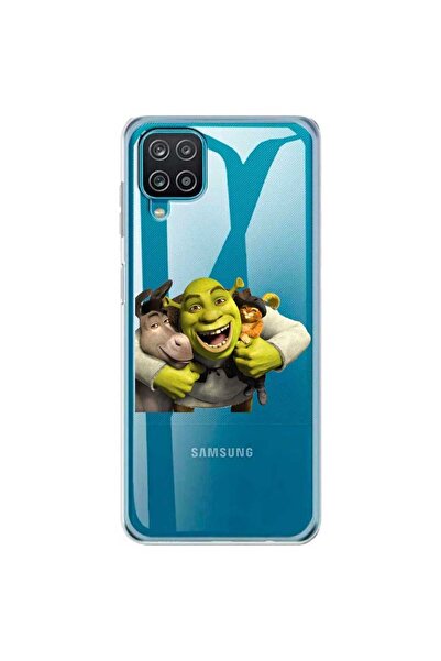 OEM Husa compatibila cu Samsung Galaxy A12 Silicon Transparenta Model Shrek