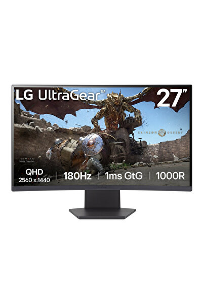 LGHZLINK Monitor curbat LG UltraGear 27GS60QC-B 27'' 2K VA 180Hz 1ms HDR10