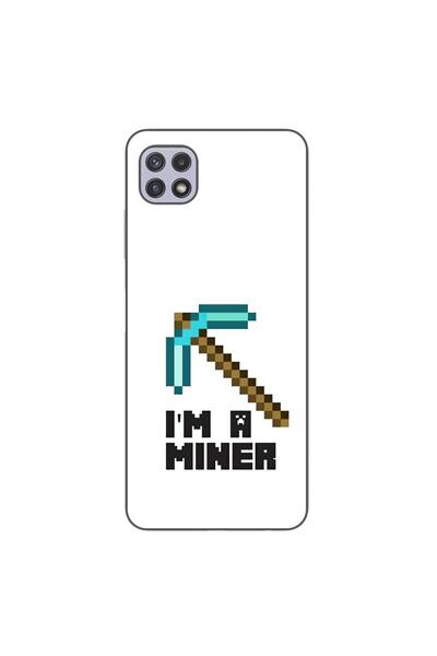 OEM Husa compatibila cu Samsung Galaxy A22 5G Silicon Gel Tpu Model Minecraft...