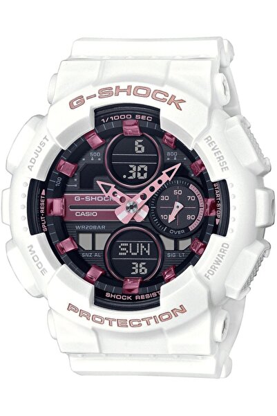 G-SHOCK Ceas de damă GMA-S140M-7AER — alb, sportiv, rezistent la șocuri
