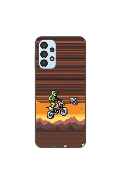 OEM Калъф, съвместим със Samsung Galaxy A13 4G, силиконов гел TPU, с десен Пи...