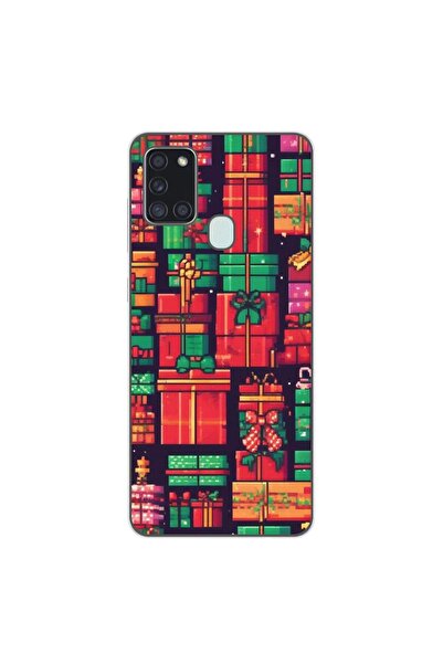 OEM Husa compatibila cu Samsung Galaxy A21s Silicon Gel Tpu Model Pixel Art G...