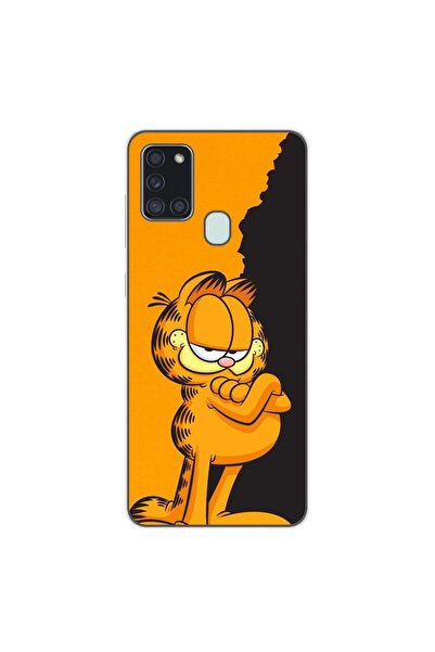OEM Husa compatibila cu Samsung Galaxy A21s Silicon Gel Tpu Model Garfield Bl...