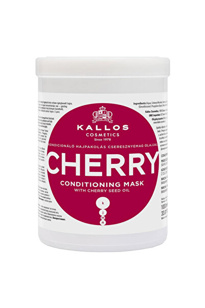 Kallos Masca de par regeneranta Cherry, pentru par deteriorat, 1 L