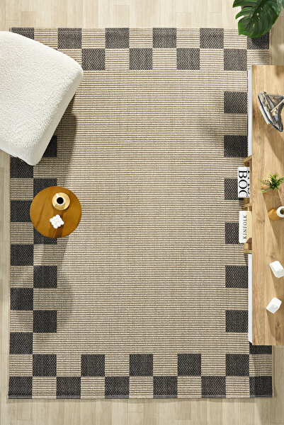 venucci home & living Nancy Modern Sisal Jüt Toz Vermez Balkon Bahçe Mutfak K...