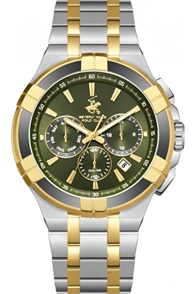 Beverly Hills Polo Club Ceas de modă verde pentru bărbați BEVERLY HILLS BP380...
