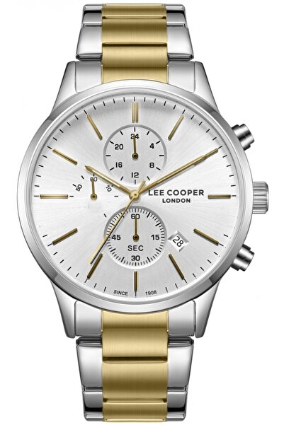 Lee Cooper Ceas de modă pentru bărbați LC08042.230 — auriu