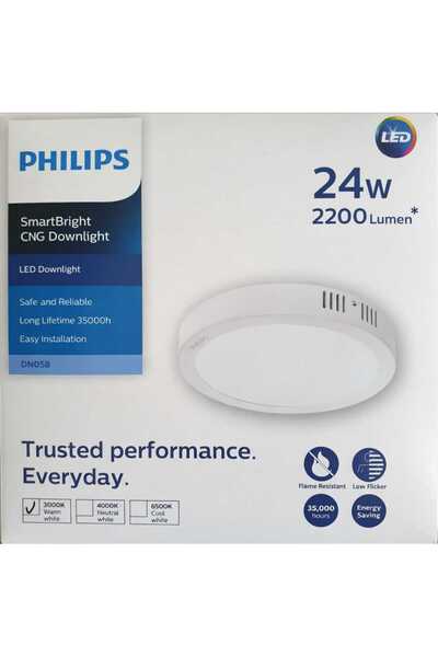 Philips -DN058C LED20/830 220-240V D275 RD SIVA ÜSTÜ YUVARLAK