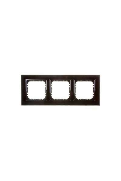 OSPEL Cadru triplu Sonata geam negru (R-3RGC/32/25)