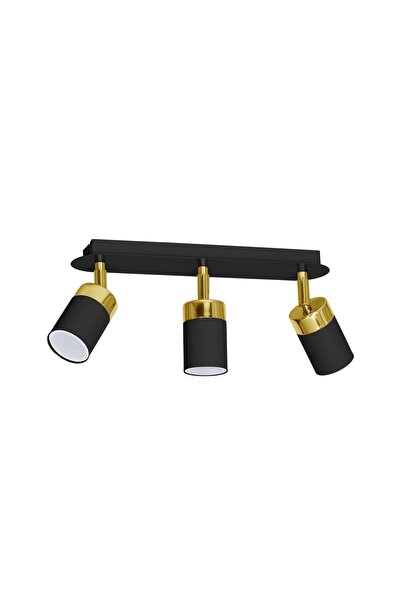 Milagro LAMPĂ DE TAVAN JOKER NEGRU/AURIU 3xGU10 MLP6125