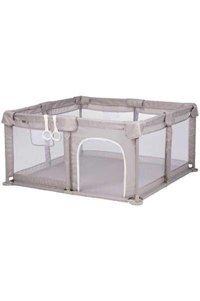 Chipolino Tarc de Joacă Fiesta Beige 120x120 cm, Plasă Respirabilă, Ușă Fermo...