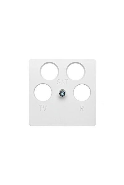 hager Berker Q1/Q3/Q7 alb - placă pentru priză RTV-SAT (x4)