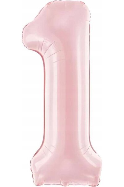 AMSCAN Baloane din folie. Nr. 1 86cm c.roz 76136