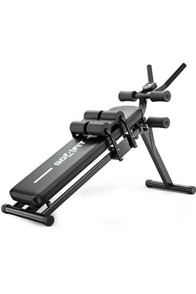 GO4FIT Aparat fitness pentru abdomene, banca abdomene, computer antrenament, ...