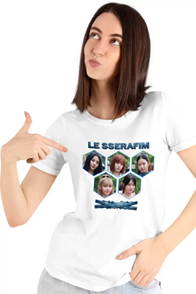 OEM Μπλουζάκι Le Sserafim K-pop Εμπορεύματα Sakura Serafim