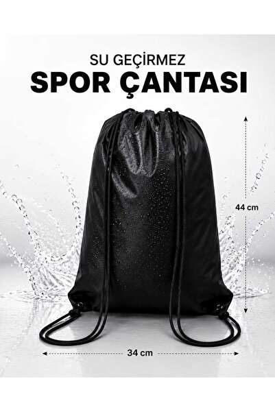 HERA CONCEPT Luksuzna vodootporna crna sportska torba
