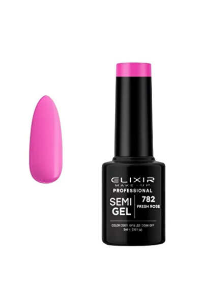 Elixir Επαγγελματικό Ημιμόνιμο Βερνίκι Νυχιών Τζελ 782 Φρέσκο Ροζ Έντονο Φωτε...