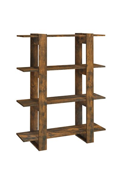vidaxl Bibliotecă/Separator cameră, stejar fumuriu, 100x30x123,5 cm