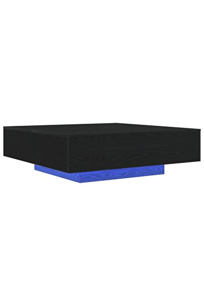 vidaxl Masă de cafea Stejar Negru 100 x 100 x 31 cm Lemn compozit