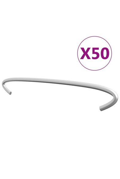 vidaxl Cârlige pentru gabioane, 50 buc., oțel galvanizat, 20 cm