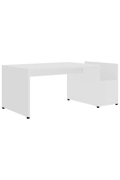 vidaxl Măsuță de cafea, alb, 90 x 45 x 35 cm, lemn prelucrat