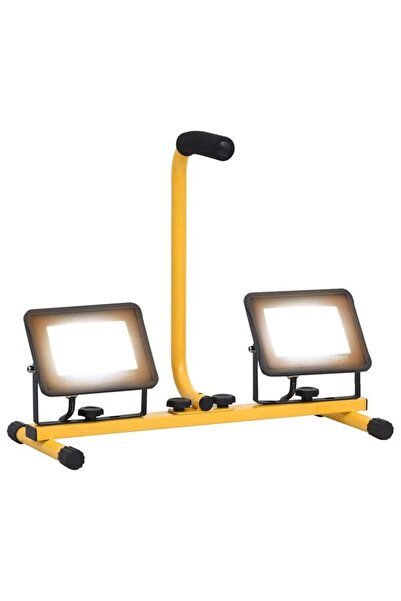 vidaxl Proiector LED cu mâner, 2 x 30 W, Alb cald