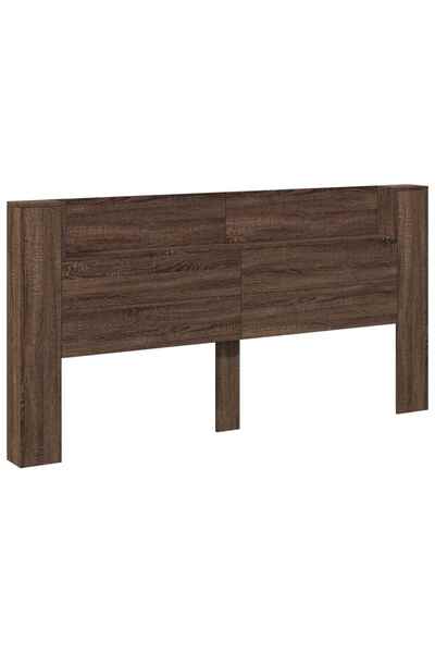 vidaxl Tăblie cap Stejar închis 200 x 16,5 x 103,5 cm Lemn compozit