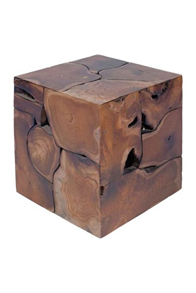 vidaxl Scaune, 2 buc., Maro, 40 x 40 x 45 cm, lemn masiv de tec