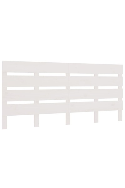 vidaxl Tăblie de pat, alb, 140x3x80 cm, lemn masiv de pin