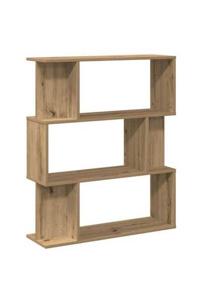 vidaxl Bibliotecă, stejar artizanal, 80x24x96 cm, lemn prelucrat