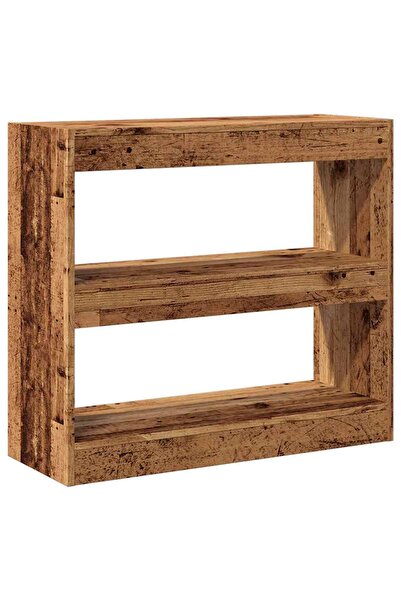 vidaxl Dulap cu cărți/Separator de cameră Lemn vechi 80x30x72 cm