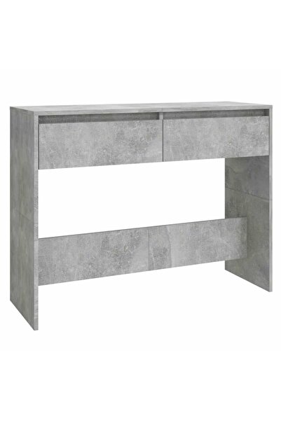 vidaxl Masă consolă, gri beton, 100x35x76,5 cm, PAL
