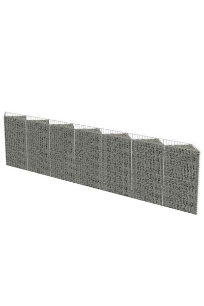 vidaxl Zid gabion, oțel galvanizat, 450 x 30 x 100 cm