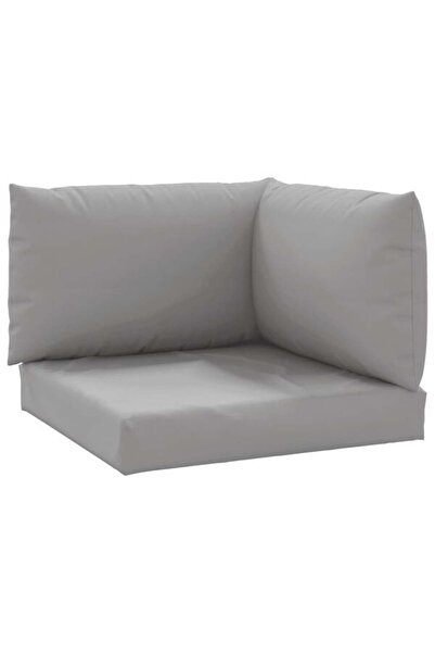 vidaxl Perne pentru canapea tip palet, 3 buc., gri, material textil