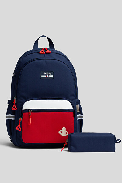 VEIBAG Metro Navy Blue Modular Multi-Compartment Reflective Girls'/Boys' Scho...
