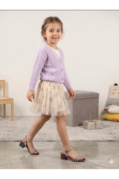 SOFT BEBE Young Girl's Ankle-Wrap High Heels