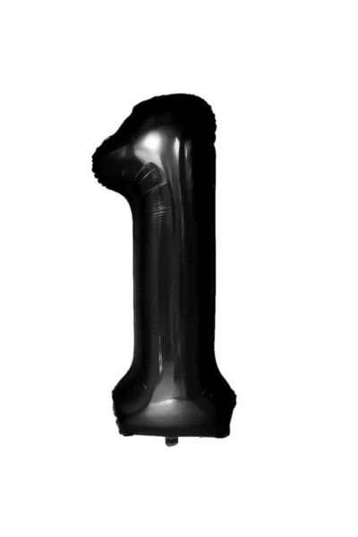 genaja Balon din Folie Metalizată, Model Cifra 1, Tematică Aniversare, 40 cm,...